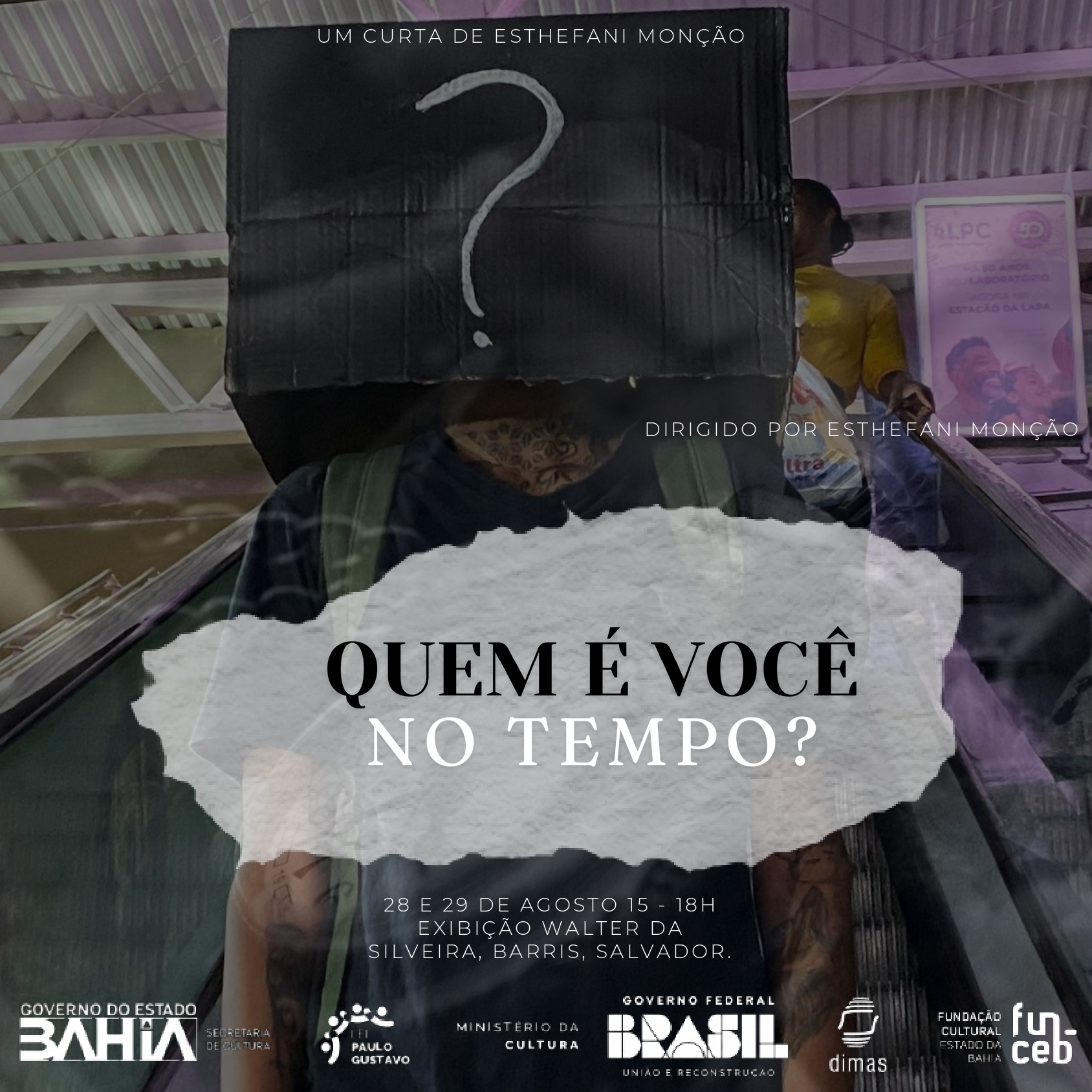 CARTAZ INSTAGRAM - QUEM É VOCÊ NO TEMPO - Esthefani Monção